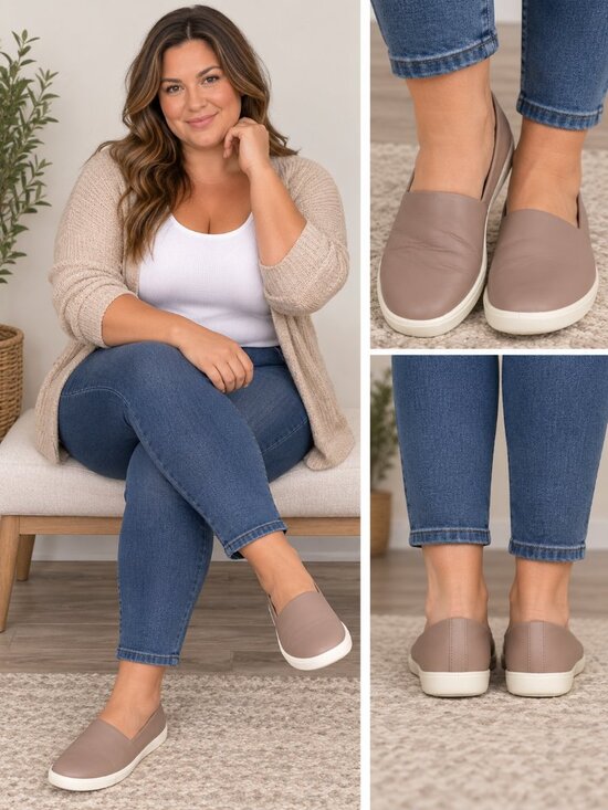 Ecco Shoes - Ecco Women's Simpil Woodrose Pink Leather Espadrille Loafers, size US8-8.5-EU39